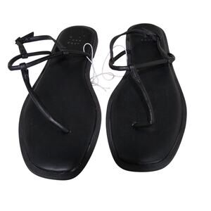 [D115] NEW Target Black Minimalist Sandals with Flexible Straps, Size 7